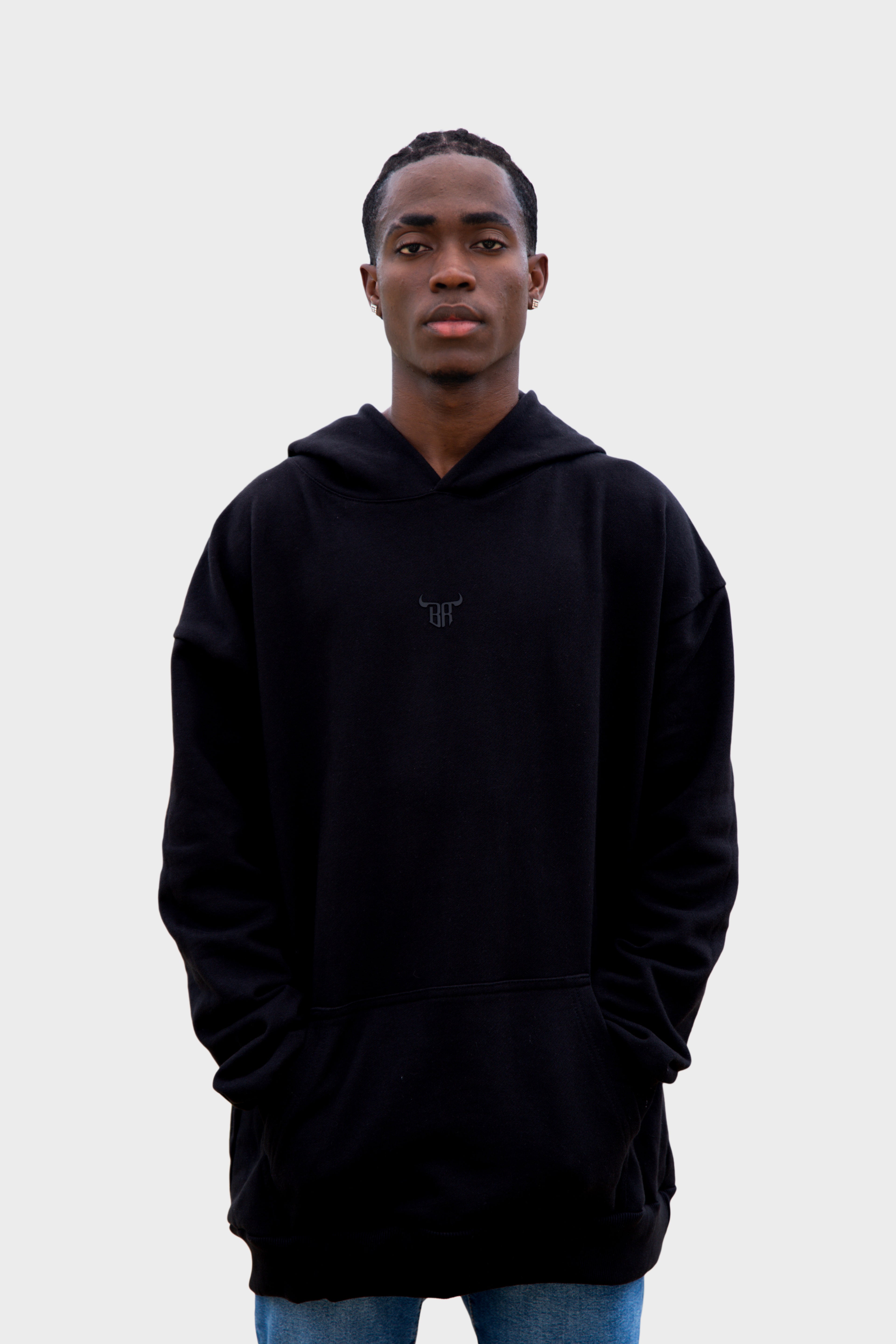 Classic Total Black Hoodie