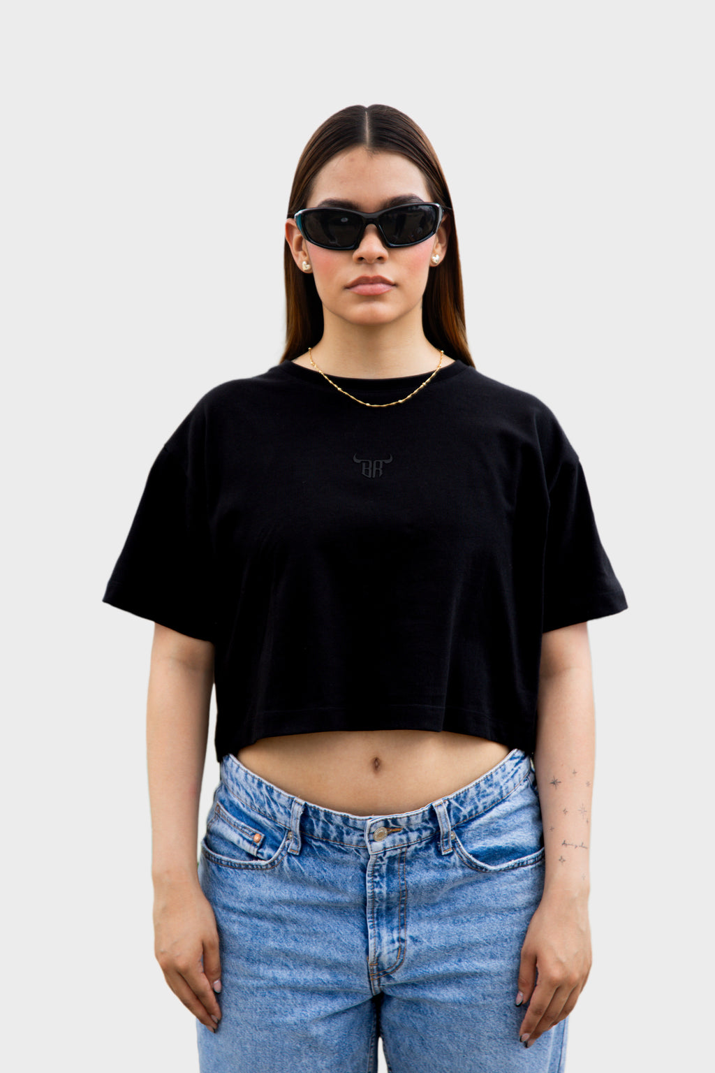 Classic Total Black Crop Top
